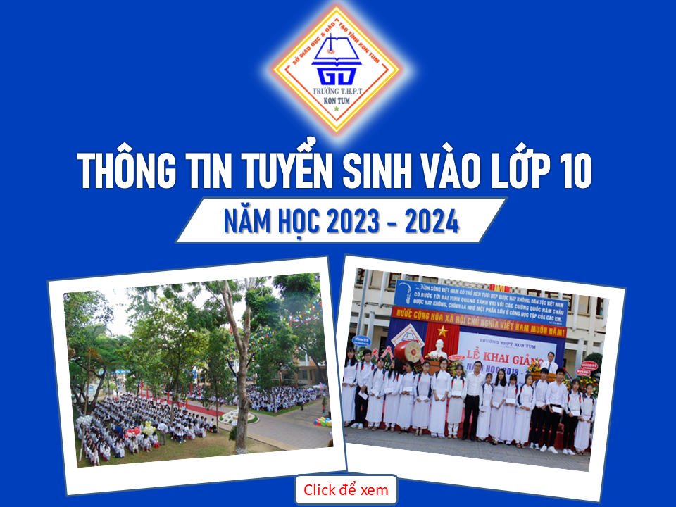 Thông báo PHƯƠNG ÁN TUYỂN SINH VÀO LỚP 10 NĂM HỌC 2023-2024