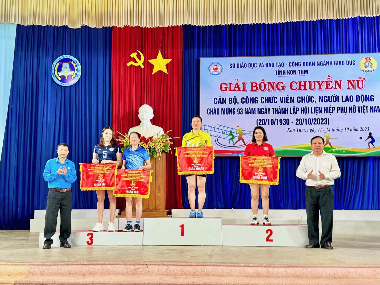 TRƯỜNG THPT KON TUM THAM GIA GIẢI BÓNG CHUYỀN NỮ CÁN BỘ, CÔNG CHỨC, VIÊN CHỨC, NGƯỜI LAO ĐỘNG NĂM 2023