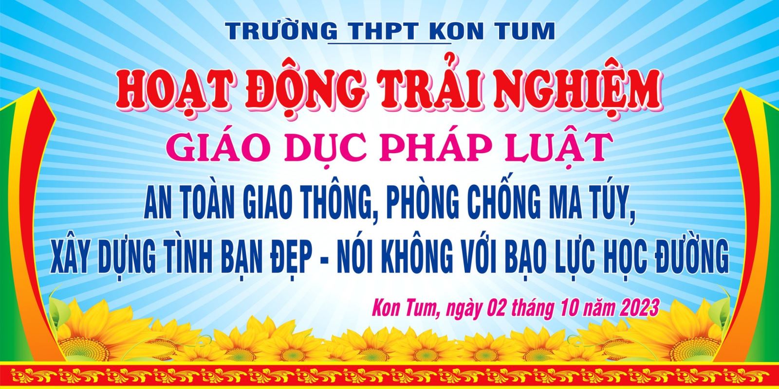 Tuyên truyền phổ biến pháp luật an toàn giao thông, phòng chống ma túy; xây dựng tình bạn đẹp phòng chống bạo lực học đường.